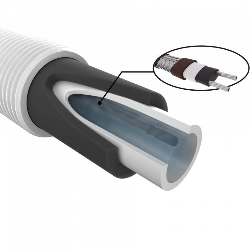 Комплект греющего кабеля для обогрева труб 